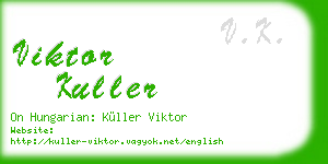 viktor kuller business card
