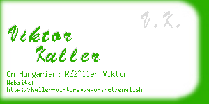 viktor kuller business card